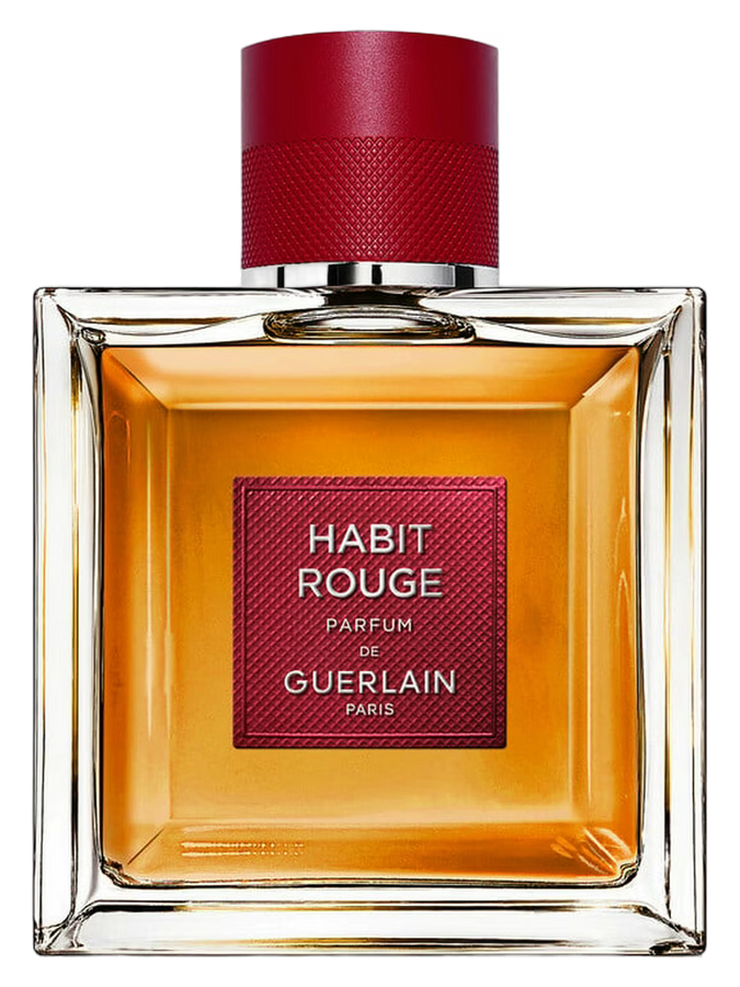 Habit Rouge Parfum by Guerlain perfume bottle